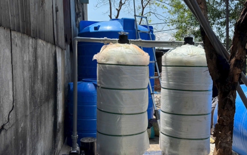 Hình ảnh thi công xử lý nước nhà ở gia đình - Bảo minh