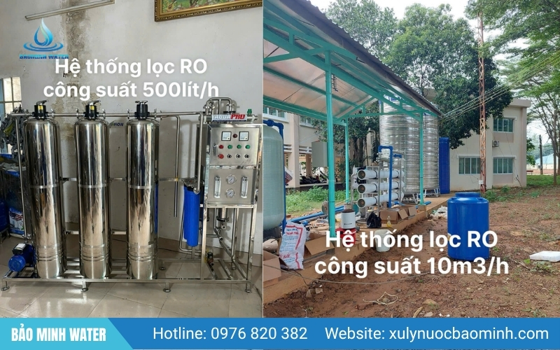 Hệ thống lọc RO công nghiệp công suất 500L/h