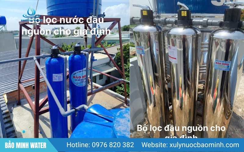 Hệ thống tổng lọc nước đầu nguồn nước máy dành cho gia đình